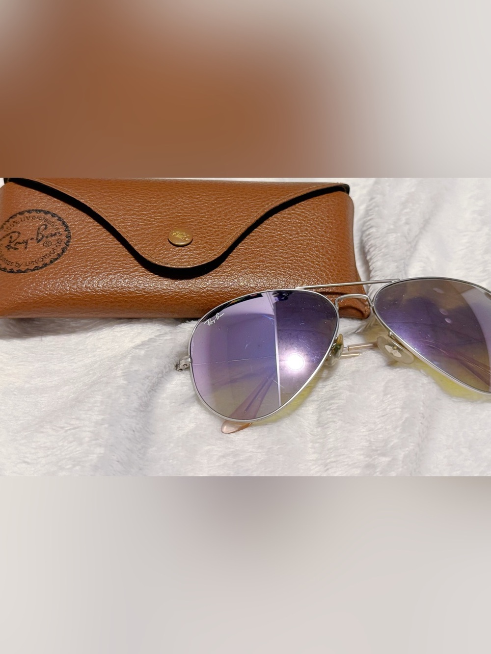 Ray Ban Mirror Aviator Sunglasses